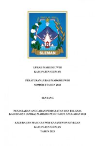 Peraturan Lurah Margoluwih Nomor 4 Tahun 2024 Tentang Penjabaran Anggaran Pendapatan Dan Belanja Kalurahan (APBKal) T.A 2024