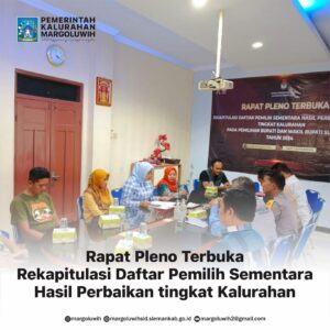 RAPAT PLENO TERBUKA DPSHP KALURAHAN MARGOLUWIH