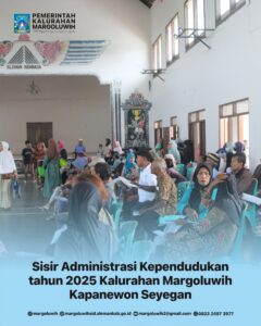 SISIR ADMINISTRASI KEPENDUDUKAN TAHUN 2025 KALURAHAN MARGOLUWIH