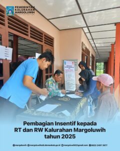 PEMBAGIAN INSENTIF KEPADA RT DAN RW KALURAHAN MARGOLUWIH TAHUN 2025