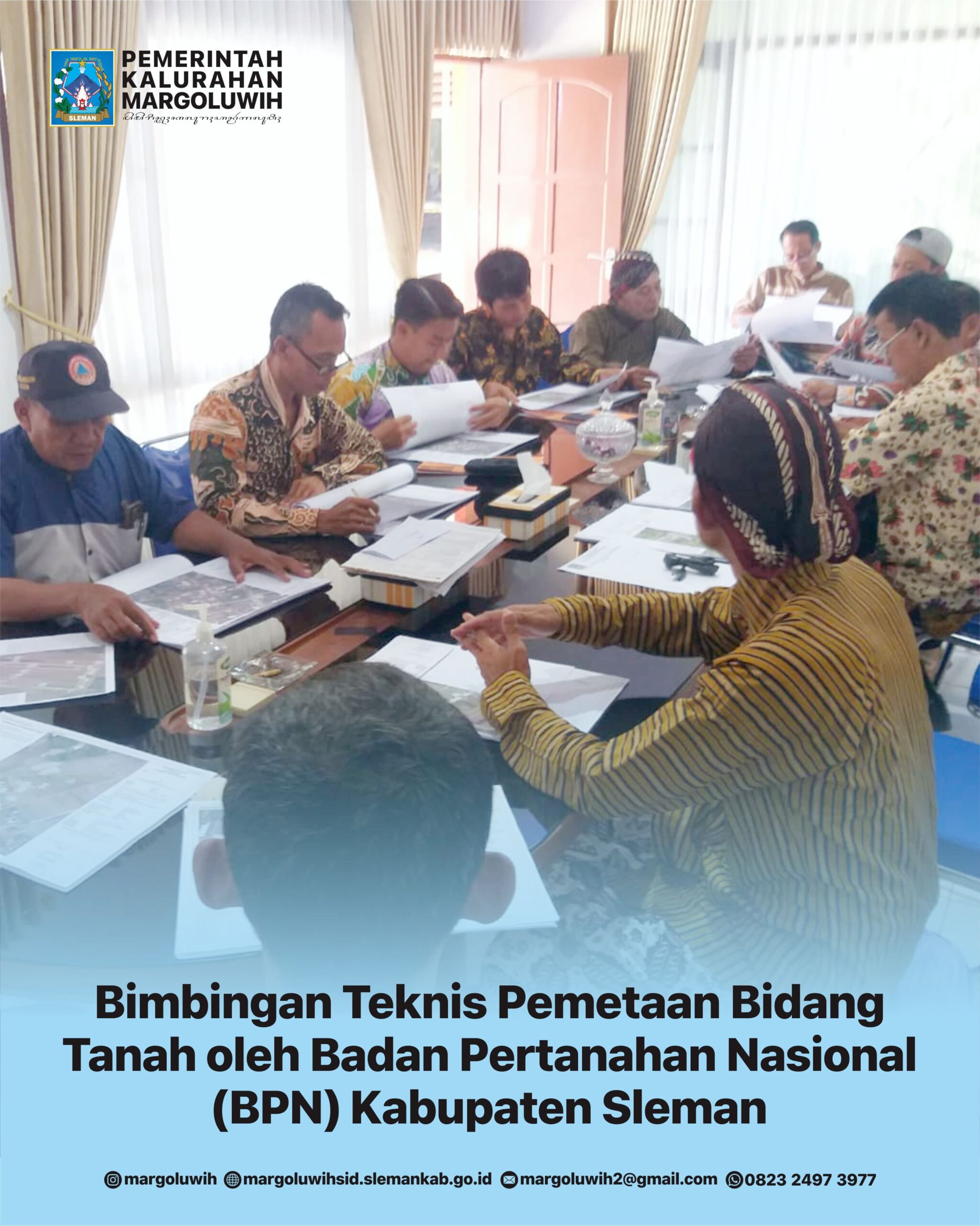 BIMBINGAN TEKNIS PEMETAAN BIDANG TANAH OLEH BADAN PERTANAHAN NASIONAL (BPN) KABUPATEN SLEMAN