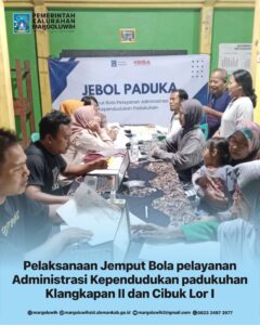 PELAKSANAAN JEMPUT BOLA PELAYANAN ADMINISTRASI KEPENDUDUKAN PADUKUHAN (JEBOL PADUKA) DI PADUKUHAN KLANGKAPAN II DAN CIBUK LOR I
