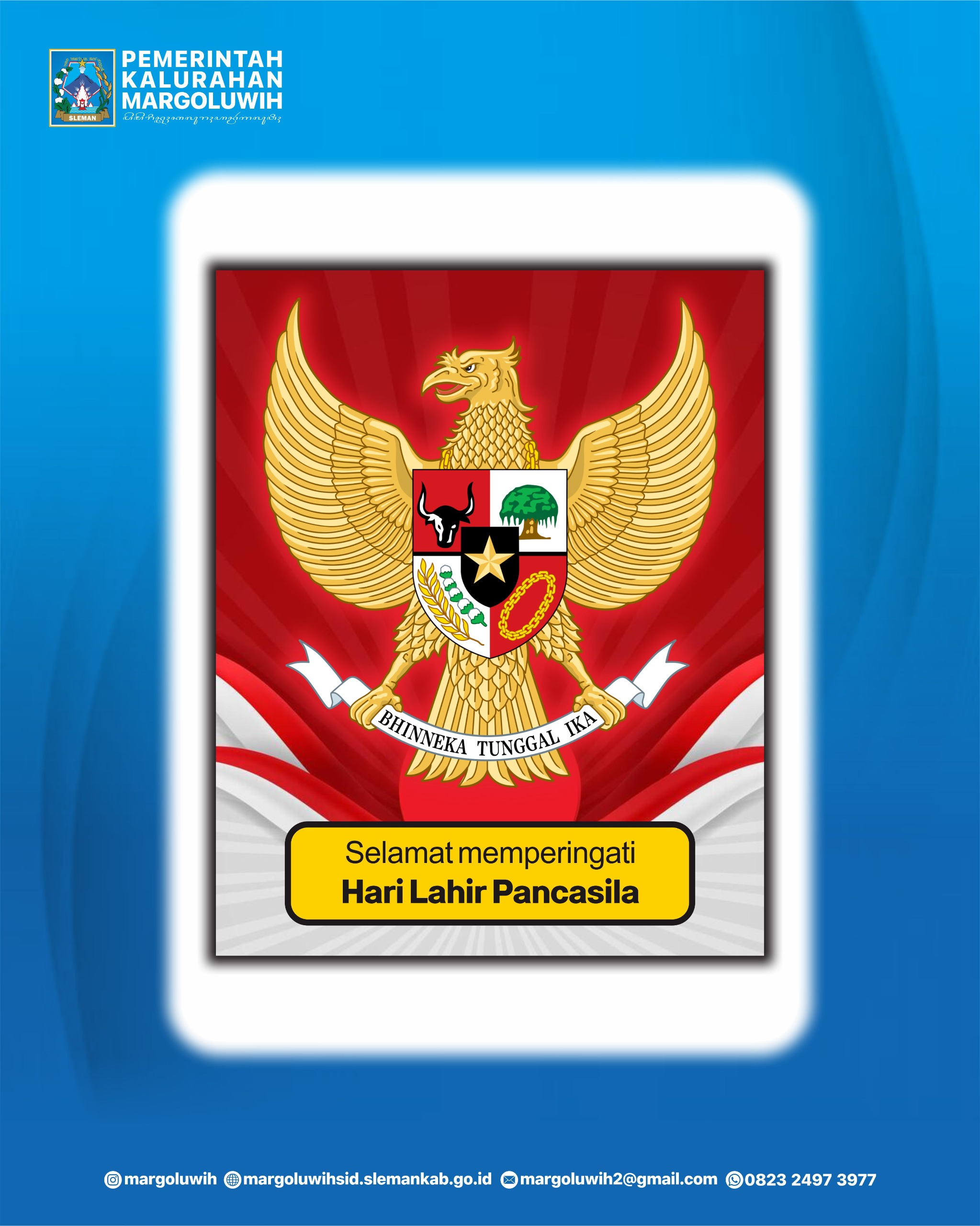 SELAMAT MEMPERINGATI HARI LAHIR PANCASILA