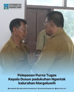 PELEPASAN PURNA TUGAS KEPALA DUSUN PADUKUHAN NGENTAK KALURAHAN MARGOLUWIH