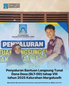 PENYALURAHAN BANTUAN LANGSUNG TUNAI (BLT-DD) TAHAP VIII KALURAHAN MARGOLUWIH