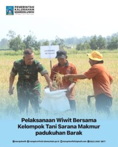 PELAKSANAAN WIWIT BERSAMA KELOMPOK TANI SARANA MAKMUR PADUKUHAN BARAK