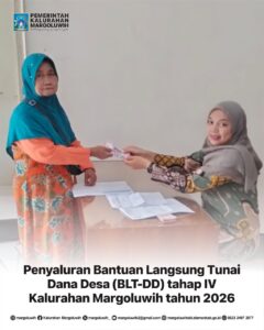 PENYALURAN BANTUAN LANGSUNG TUNAI DANA DESA (BLT-DD) TAHAP IV KALURAHAN MARGOLUWIH TAHUN 2026