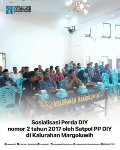 SOSIALISASI PERATURAN DAERAH DIY NO 2 TAHUN 2017 OLEH SATPOL PP