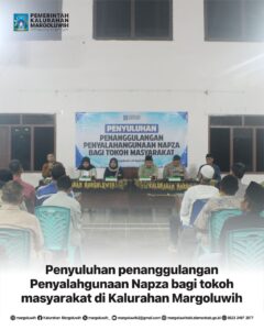 PENYULUHAN PENANGGULANGAN PENYALAHGUNAAN NAPZA BAGI TOKOH MASYARAKAT DI KALURAHAN MARGOLUWIH