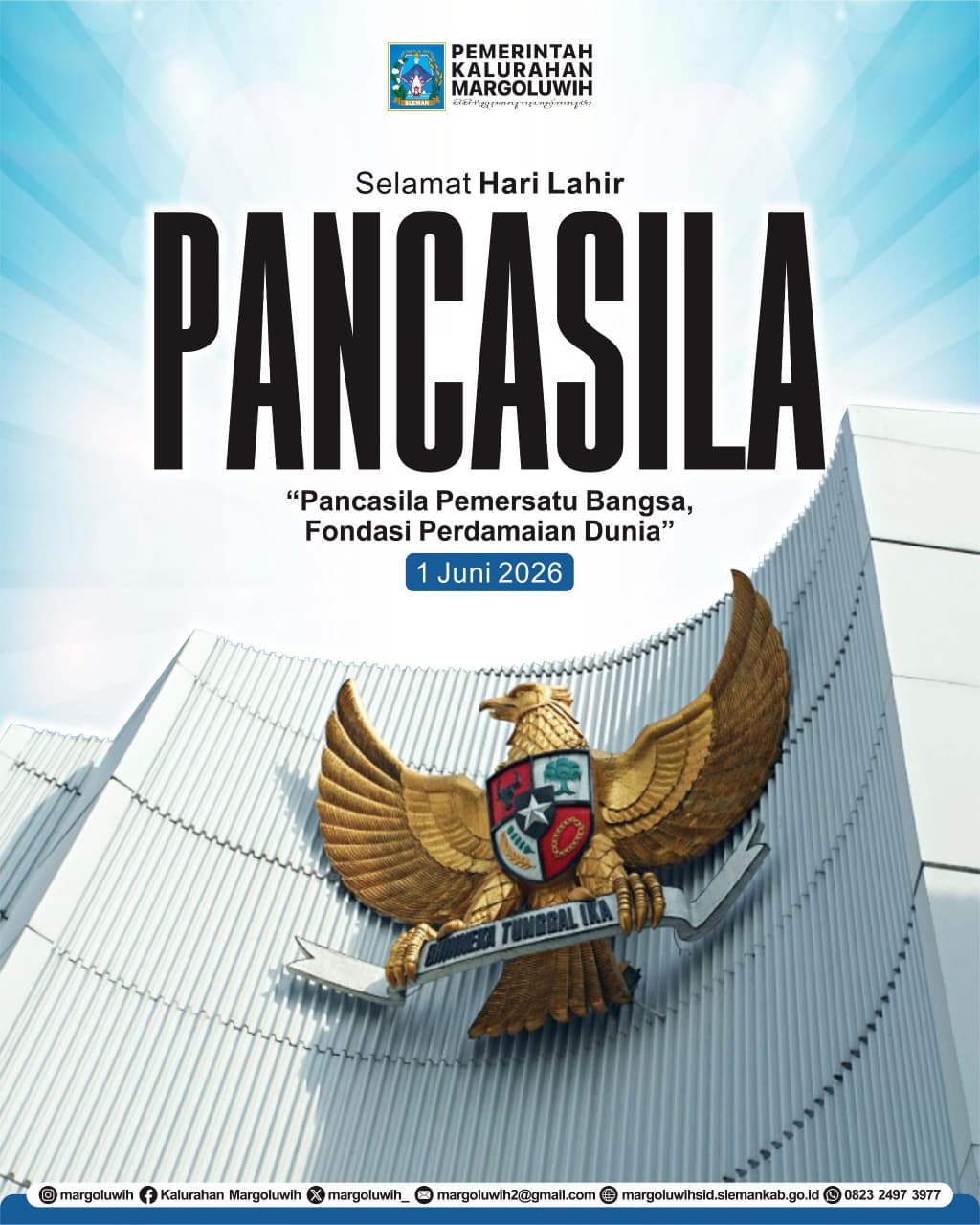 SELAMAT MEMPERINGATI HARI LAHIR PANCASILA