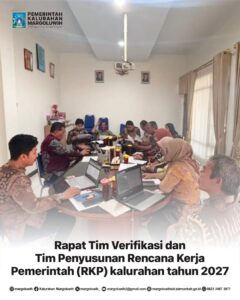 RAPAT TIM VERIFIKASI DAN TIM PENYUSUNAN RENCANA KERJA PEMERINTAH (RKP) KALURAHAN TAHUN 2027