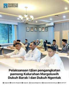 PELAKSANAAN UJIAN PENGANGKATAN PAMONG KALURAHAN MARGOLUWIH DUKUH BARAK I DAN DUKUH NGENTAK